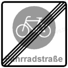 Ende der Fahrradstraße