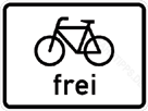 Radfahrer frei